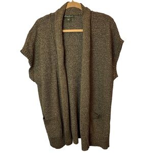 Eddie Bauer‎ Cotton Blend Open-Front Cardigan 2XL